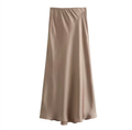 Champagne Satin Skirt